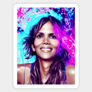 Neon Halle Berry Sticker